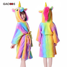 Load image into Gallery viewer, Pikachu Bathrobe For Women Kids Nightgown Panda Animal Bathing Suit Boy Girls Unicorn Robe Winter Warm Sleepwear Cartoon Pyjamas