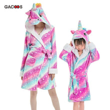 Load image into Gallery viewer, Pikachu Bathrobe For Women Kids Nightgown Panda Animal Bathing Suit Boy Girls Unicorn Robe Winter Warm Sleepwear Cartoon Pyjamas