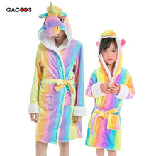 Load image into Gallery viewer, Pikachu Bathrobe For Women Kids Nightgown Panda Animal Bathing Suit Boy Girls Unicorn Robe Winter Warm Sleepwear Cartoon Pyjamas