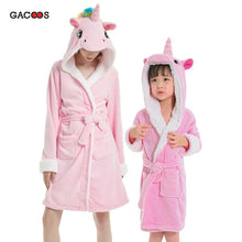 Load image into Gallery viewer, Pikachu Bathrobe For Women Kids Nightgown Panda Animal Bathing Suit Boy Girls Unicorn Robe Winter Warm Sleepwear Cartoon Pyjamas