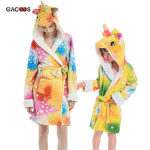 Load image into Gallery viewer, Pikachu Bathrobe For Women Kids Nightgown Panda Animal Bathing Suit Boy Girls Unicorn Robe Winter Warm Sleepwear Cartoon Pyjamas