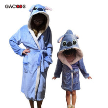 Load image into Gallery viewer, Pikachu Bathrobe For Women Kids Nightgown Panda Animal Bathing Suit Boy Girls Unicorn Robe Winter Warm Sleepwear Cartoon Pyjamas
