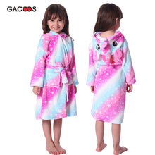 Load image into Gallery viewer, Pikachu Bathrobe For Women Kids Nightgown Panda Animal Bathing Suit Boy Girls Unicorn Robe Winter Warm Sleepwear Cartoon Pyjamas
