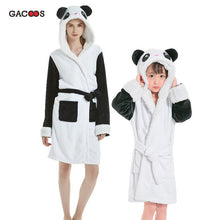 Load image into Gallery viewer, Pikachu Bathrobe For Women Kids Nightgown Panda Animal Bathing Suit Boy Girls Unicorn Robe Winter Warm Sleepwear Cartoon Pyjamas
