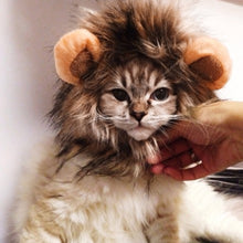 Load image into Gallery viewer, Funny Cute Pet Cat Costume Lion Mane Wig Cap Hat for Cat Dog Halloween Christmas Clothes Fancy Dress with Ears Pet Clothes
